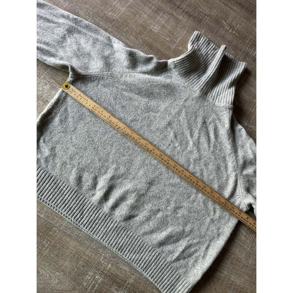 Quince 100% Yak Wool Turtleneck Sweater Womens XL Gray Heather Oversized Cozy - Picture 6 of 11